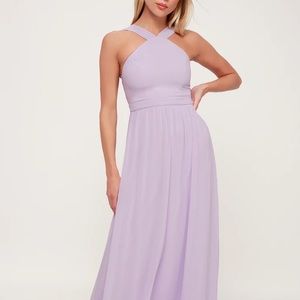 Lulus Air of Romance Lavender Maxi Dress